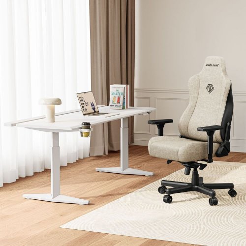 Игровое кресло Anda Seat Kaiser 3E XL Fabric (AD23YC-XL-09-I-CF-I01) Beige купить в Украине: Киев, Днепр, Харьков, Одесса  | Низкая цена, отзывы, характеристики от TELEMART фото
