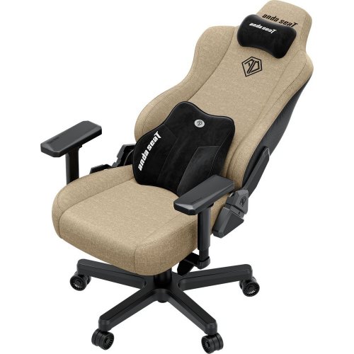 Ігрове крісло Anda Seat Kaiser 3E XL Fabric (AD23YC-XL-09-H-CF-H01) Dark Beige купити в Україні: Київ, Львів, Хмельницький, Тернопіль | Низька ціна, відгуки, характеристики від TELEMART фото