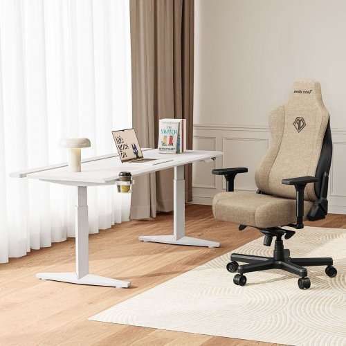Игровое кресло Anda Seat Kaiser 3E XL Fabric (AD23YC-XL-09-H-CF-H01) Dark Beige купить в Украине: Киев, Днепр, Харьков, Одесса  | Низкая цена, отзывы, характеристики от TELEMART фото