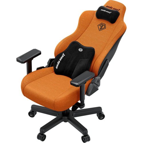 Игровое кресло Anda Seat Kaiser 3E XL Fabric (AD23YC-XL-09-O-CF-O01) Orange купить в Украине: Киев, Днепр, Харьков, Одесса  | Низкая цена, отзывы, характеристики от TELEMART фото