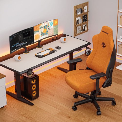 Игровое кресло Anda Seat Kaiser 3E XL Fabric (AD23YC-XL-09-O-CF-O01) Orange купить в Украине: Киев, Днепр, Харьков, Одесса  | Низкая цена, отзывы, характеристики от TELEMART фото