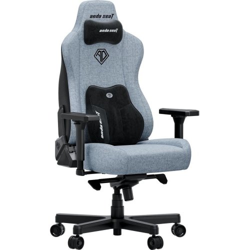 Игровое кресло Anda Seat Kaiser 3E XL Fabric (AD23YC-XL-09-T-CF-T01) Gray Blue купить в Украине: Киев, Днепр, Харьков, Одесса  | Низкая цена, отзывы, характеристики от TELEMART фото