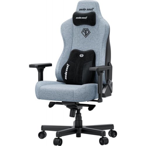 Игровое кресло Anda Seat Kaiser 3E XL Fabric (AD23YC-XL-09-T-CF-T01) Gray Blue купить в Украине: Киев, Днепр, Харьков, Одесса  | Низкая цена, отзывы, характеристики от TELEMART фото