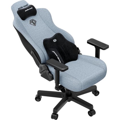 Игровое кресло Anda Seat Kaiser 3E XL Fabric (AD23YC-XL-09-T-CF-T01) Gray Blue купить в Украине: Киев, Днепр, Харьков, Одесса  | Низкая цена, отзывы, характеристики от TELEMART фото