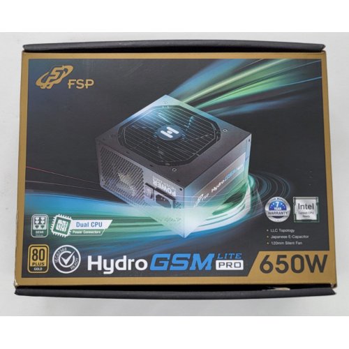 Блок питания FSP Hydro GSM Lite Pro 650W (HGS-650M) (Восстановлено продавцом, 809332) купить в Украине: Киев, Днепр, Харьков, Одесса  | Проверка совместимости, низкая цена, отзывы, характеристики от TELEMART фото