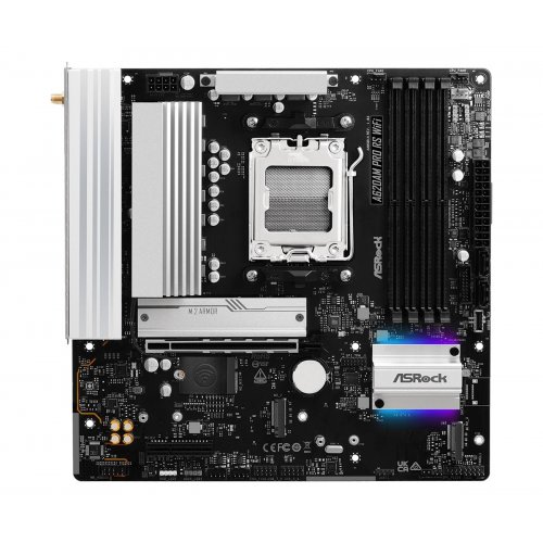 Материнська плата AsRock A620AM Pro RS WiFi (sAM5, AMD A620A) купити в Україні: Київ, Львів, Хмельницький, Тернопіль | Перевірка сумісності, низька ціна, відгуки, характеристики від TELEMART фото