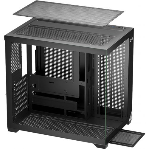Корпус PCCooler C3 T700 Tempered Glass без БЖ Black купити в Україні: Київ, Львів, Хмельницький, Тернопіль | Перевірка сумісності, низька ціна, відгуки, характеристики від TELEMART фото