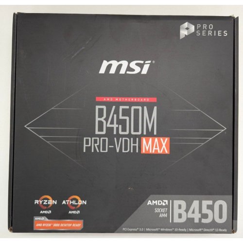 Материнская плата MSI B450M PRO-VDH MAX (sAM4, AMD B450) (Восстановлено продавцом, 809514) купить в Украине: Киев, Днепр, Харьков, Одесса  | Проверка совместимости, низкая цена, отзывы, характеристики от TELEMART фото