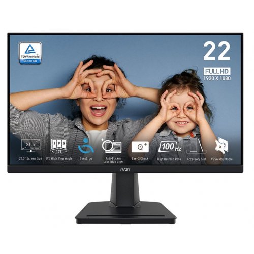 Монитор MSI 21.5" PRO MP225 Black (Восстановлено продавцом, 809530) купить в Украине: Киев, Днепр, Харьков, Одесса  | Низкая цена, отзывы, характеристики от TELEMART фото