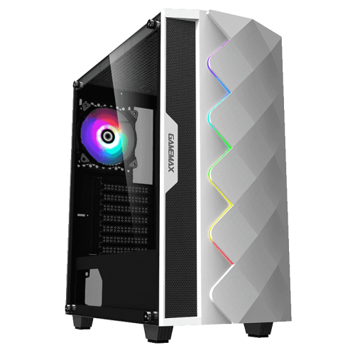 Корпус GAMEMAX Diamond ARGB Tempered Glass без БП White (Восстановлено продавцом, 809532) купить в Украине: Киев, Днепр, Харьков, Одесса  | Проверка совместимости, низкая цена, отзывы, характеристики от TELEMART фото