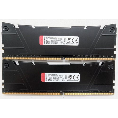Озп Kingston DDR4 16GB (2x8GB) 3600Mhz FURY Renegade Black (KF436C16RB2K2/16) (Відновлено продавцем, 809548) купити в Україні: Київ, Львів, Хмельницький, Тернопіль | Перевірка сумісності, низька ціна, відгуки, характеристики від TELEMART фото