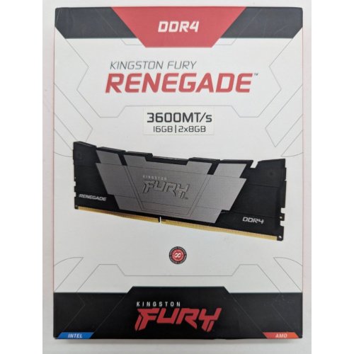 Озп Kingston DDR4 16GB (2x8GB) 3600Mhz FURY Renegade Black (KF436C16RB2K2/16) (Відновлено продавцем, 809548) купити в Україні: Київ, Львів, Хмельницький, Тернопіль | Перевірка сумісності, низька ціна, відгуки, характеристики від TELEMART фото