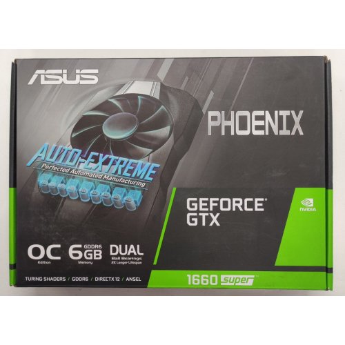 Відеокарта Asus GeForce GTX 1660 SUPER Phoenix OC 6144MB (PH-GTX1660S-O6G) (Відновлено продавцем, 809561) купити в Україні: Київ, Львів, Хмельницький, Тернопіль | Перевірка сумісності, низька ціна, відгуки, характеристики від TELEMART фото