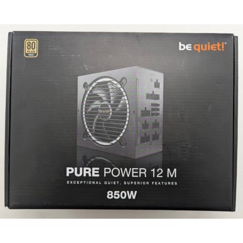 Блок живлення Be Quiet! Pure Power 12 M 850W (BN344) (Відновлено продавцем, 809568) купити в Україні: Київ, Львів, Хмельницький, Тернопіль | Перевірка сумісності, низька ціна, відгуки, характеристики від TELEMART фото
