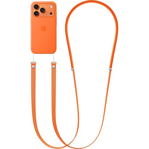 Ремешок для смартфона Apple Crossbody Strap (MGGD4ZM/A) Orange купить в Украине: Киев, Днепр, Харьков, Одесса  | Низкая цена, отзывы, характеристики от TELEMART фото