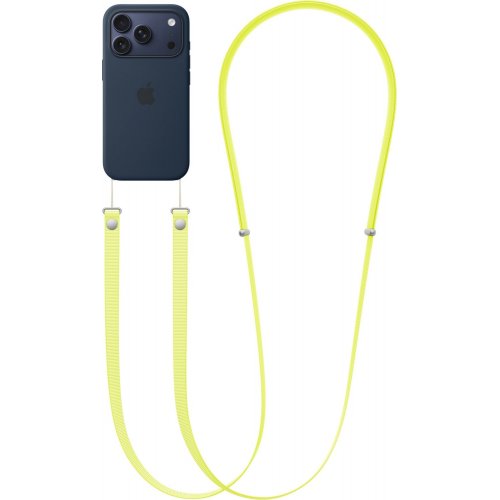 Ремешок для смартфона Apple Crossbody Strap (MGGE4ZM/A) Neon Yellow купить в Украине: Киев, Днепр, Харьков, Одесса  | Низкая цена, отзывы, характеристики от TELEMART фото