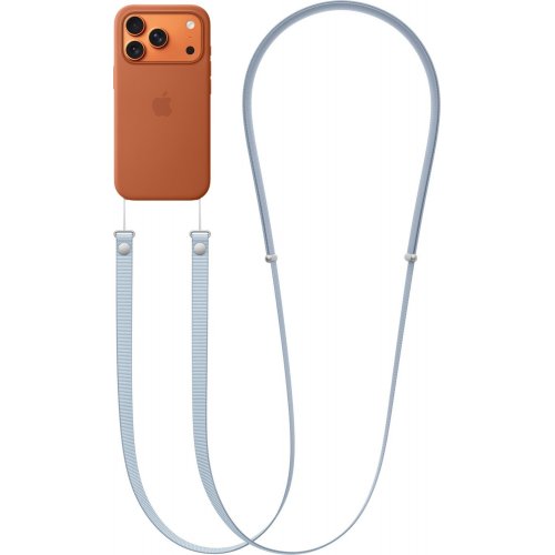 Ремешок для смартфона Apple Crossbody Strap (MGGH4ZM/A) Light Blue купить в Украине: Киев, Днепр, Харьков, Одесса  | Низкая цена, отзывы, характеристики от TELEMART фото