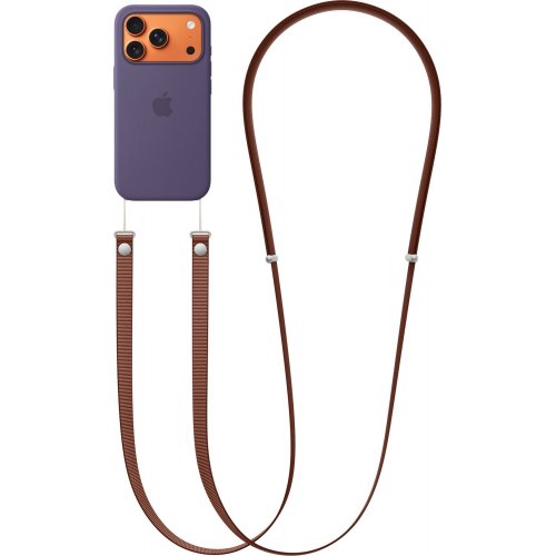 Ремешок для смартфона Apple Crossbody Strap (MGGN4ZM/A) Sienna купить в Украине: Киев, Днепр, Харьков, Одесса  | Низкая цена, отзывы, характеристики от TELEMART фото