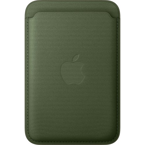 Чехол-бумажник Apple FineWoven Wallet with MagSafe for Apple iPhone (MGH74ZM/A) Moss купить в Украине: Киев, Днепр, Харьков, Одесса  | Низкая цена, отзывы, характеристики от TELEMART фото