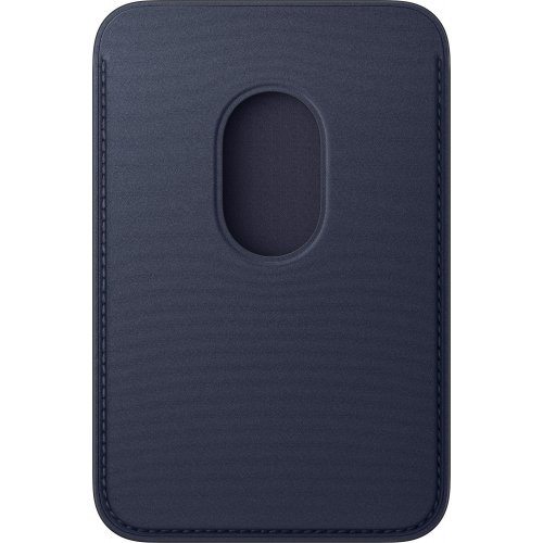 Чехол-бумажник Apple FineWoven Wallet with MagSafe for Apple iPhone (MGH94ZM/A) Navy купить в Украине: Киев, Днепр, Харьков, Одесса  | Низкая цена, отзывы, характеристики от TELEMART фото