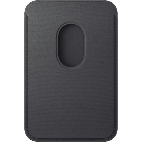 Чехол-бумажник Apple FineWoven Wallet with MagSafe for Apple iPhone (MGHA4ZM/A) Black купить в Украине: Киев, Днепр, Харьков, Одесса  | Низкая цена, отзывы, характеристики от TELEMART фото
