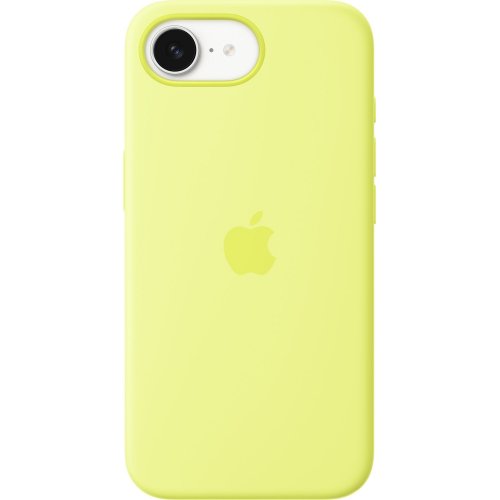 Чохол для смартфона Apple Silicone Case for iPhone 16e (MGYW4ZM/A) Neon Yellow купити в Україні: Київ, Львів, Хмельницький, Тернопіль | Низька ціна, відгуки, характеристики від TELEMART фото