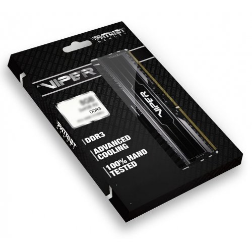 ОЗУ Patriot DDR3 8GB 1600Mhz Viper 3 (PV38G160C0) Black купить в Украине: Киев, Днепр, Харьков, Одесса  | Проверка совместимости, низкая цена, отзывы, характеристики от TELEMART фото