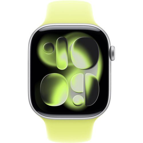 Ремешок Apple Sport Band for Apple Watch 46mm M/L (MFGW4ZM/A) Neon Yellow купить в Украине: Киев, Днепр, Харьков, Одесса  | Низкая цена, отзывы, характеристики от TELEMART фото