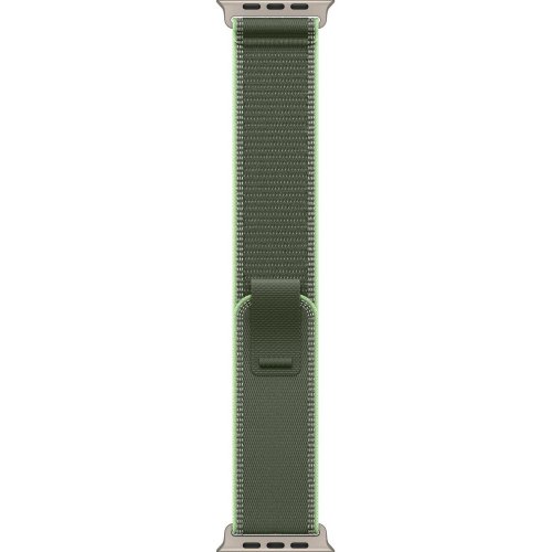 Ремешок Apple Trail Loop Natural Titanium Finish for Apple Watch 49mm M/L (MFT54ZM/A) Green/Neon купить в Украине: Киев, Днепр, Харьков, Одесса  | Низкая цена, отзывы, характеристики от TELEMART фото