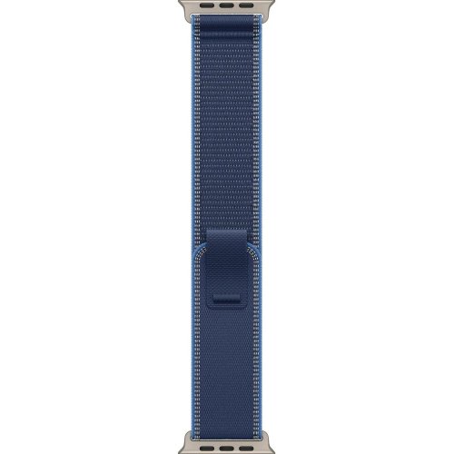 Ремешок Apple Trail Loop Natural Titanium Finish for Apple Watch 49mm S/M (MFT64ZM/A) Blue/Bright Blue купить в Украине: Киев, Днепр, Харьков, Одесса  | Низкая цена, отзывы, характеристики от TELEMART фото