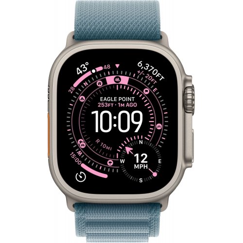 Ремінець Apple Alpine Loop Natural Titanium Finish for Apple Watch 49mm Small (MFTH4ZM/A) Light Blue купити в Україні: Київ, Львів, Хмельницький, Тернопіль | Низька ціна, відгуки, характеристики від TELEMART фото