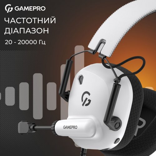 Наушники GamePro Genesis Mercury (HS120W) White купить в Украине: Киев, Днепр, Харьков, Одесса  | Низкая цена, отзывы, характеристики от TELEMART фото