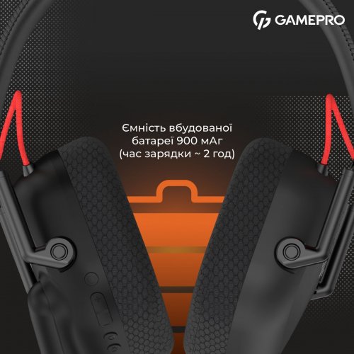 Наушники GamePro Genesis Mercury Pro Wireless (HSW120B) Black купить в Украине: Киев, Днепр, Харьков, Одесса  | Низкая цена, отзывы, характеристики от TELEMART фото