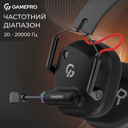Наушники GamePro Genesis Mercury Pro Wireless (HSW120B) Black купить в Украине: Киев, Днепр, Харьков, Одесса  | Низкая цена, отзывы, характеристики от TELEMART фото