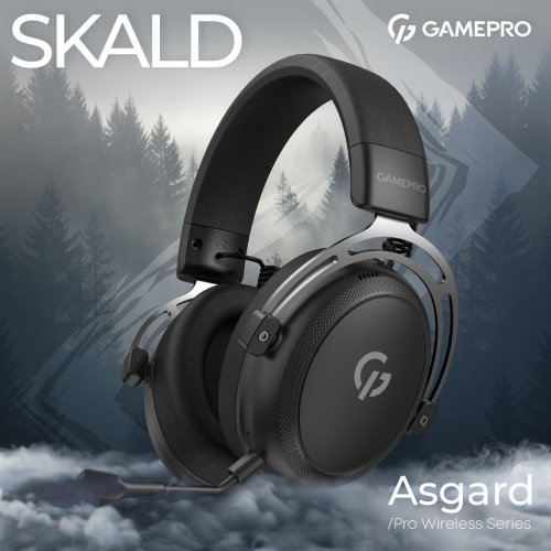 Навушники GamePro Asgard Skald Wireless (HSW160B) Black купити в Україні: Київ, Львів, Хмельницький, Тернопіль | Низька ціна, відгуки, характеристики від TELEMART фото