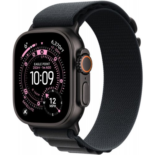 Ремінець Apple Alpine Loop Black Titanium Finish for Apple Watch 49mm Medium (MG9H4ZM/A) Black купити в Україні: Київ, Львів, Хмельницький, Тернопіль | Низька ціна, відгуки, характеристики від TELEMART фото