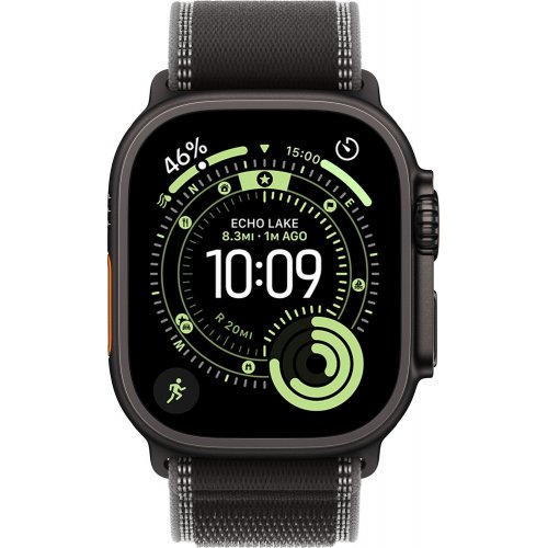Ремешок Apple Trail Loop Black Titanium Finish for Apple Watch 49mm M/L (MG9U4ZM/A) Black/Charcoal купить в Украине: Киев, Днепр, Харьков, Одесса  | Низкая цена, отзывы, характеристики от TELEMART фото