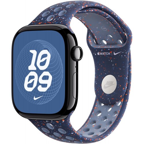Ремінець Apple Nike Sport Band for Apple Watch 46mm S/M (MGC94ZM/A) Blue Ribbon купити в Україні: Київ, Львів, Хмельницький, Тернопіль | Низька ціна, відгуки, характеристики від TELEMART фото
