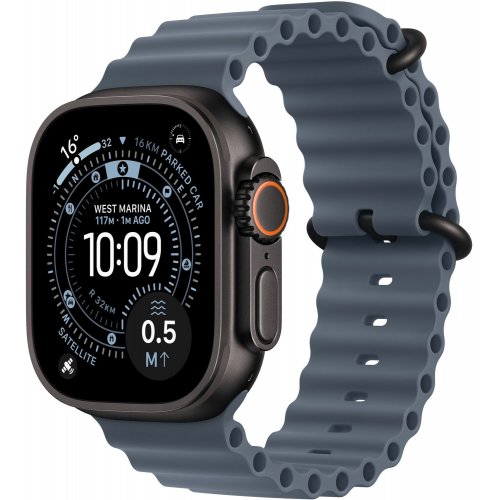 Подовжувач ремінця Apple Ocean Band Extension Black Titanium Finish for Apple Watch 49mm (MGCK4ZM/A) Anchor Blue купити в Україні: Київ, Львів, Хмельницький, Тернопіль | Низька ціна, відгуки, характеристики від TELEMART фото