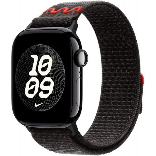 Ремінець Apple Nike Sport Loop for Apple Watch 42mm (MGCX4ZM/A) Midnight Black купити в Україні: Київ, Львів, Хмельницький, Тернопіль | Низька ціна, відгуки, характеристики від TELEMART фото