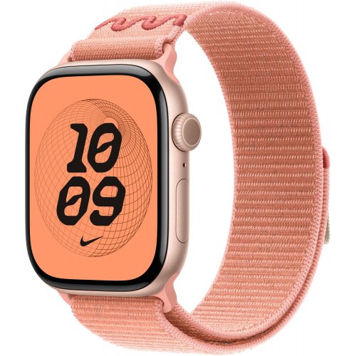 Ремешок Apple Nike Sport Loop for Apple Watch 46mm (MGD54ZM/A) Alpenglow Pink купить в Украине: Киев, Днепр, Харьков, Одесса  | Низкая цена, отзывы, характеристики от TELEMART фото