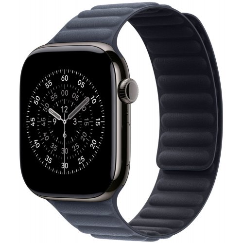 Ремінець Apple Magnetic Link for Apple Watch 46mm M/L (MGDJ4ZM/A) Navy купити в Україні: Київ, Львів, Хмельницький, Тернопіль | Низька ціна, відгуки, характеристики від TELEMART фото