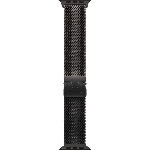 Ремінець Apple Milanese Loop for Apple Watch 49mm Small (MGHR4ZM/A) Black Titanium купити в Україні: Київ, Львів, Хмельницький, Тернопіль | Низька ціна, відгуки, характеристики від TELEMART фото