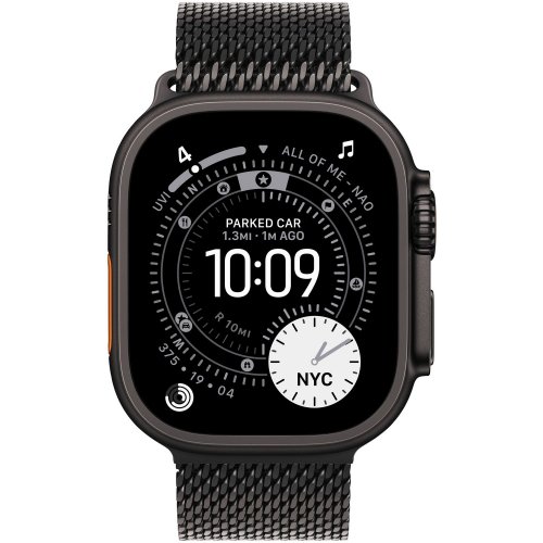 Ремінець Apple Milanese Loop for Apple Watch 49mm Small (MGHR4ZM/A) Black Titanium купити в Україні: Київ, Львів, Хмельницький, Тернопіль | Низька ціна, відгуки, характеристики від TELEMART фото
