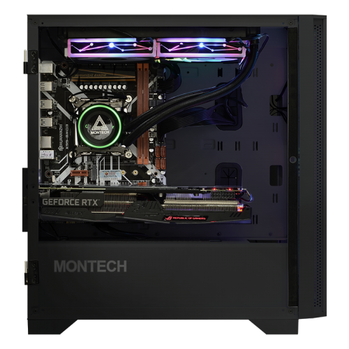 Уцінка корпус Montech Air 100 ARGB без БЖ Black (Розкрита упаковка, 810102) купити в Україні: Київ, Львів, Хмельницький, Тернопіль | Перевірка сумісності, низька ціна, відгуки, характеристики від TELEMART фото