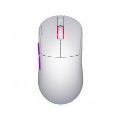 Уценка мышка HATOR Quasar 3 Ultra 8K Wireless (HTM771) White/Violet (Вскрытая упаковка, 810107) / 30000 DPI / 8000 Гц / Pixart