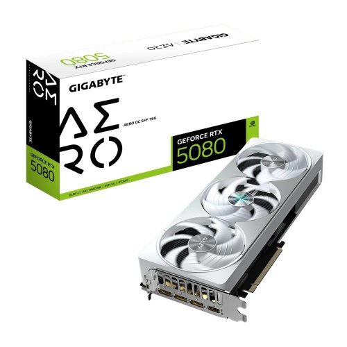 Видеокарта Gigabyte GeForce RTX 5080 AERO SFF OC 16384MB (GV-N5080AERO OC-16GD) (Восстановлено продавцом, 810109) купить в Украине: Киев, Днепр, Харьков, Одесса  | Проверка совместимости, низкая цена, отзывы, характеристики от TELEMART фото