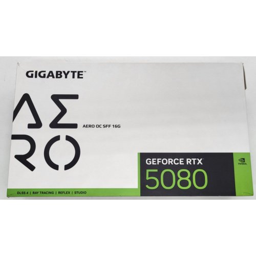 Видеокарта Gigabyte GeForce RTX 5080 AERO SFF OC 16384MB (GV-N5080AERO OC-16GD) (Восстановлено продавцом, 810109) купить в Украине: Киев, Днепр, Харьков, Одесса  | Проверка совместимости, низкая цена, отзывы, характеристики от TELEMART фото