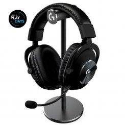 Уцінка навушники Logitech PRO X Gaming with Stand (991-000358) Black (Розкрита упаковка, 810114)