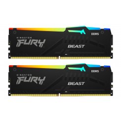 Озу Kingston DDR5 32GB (2x16GB) 5600Mhz FURY Beast RGB (KF556C36BBEAK2-32) (Восстановлено продавцом, 810469)